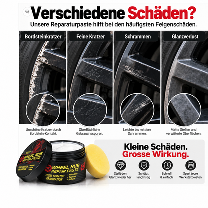 Wheelmend - Ohne Werkstatt, ohne Stress Felgenkratzer selbst in Minuten auspolieren